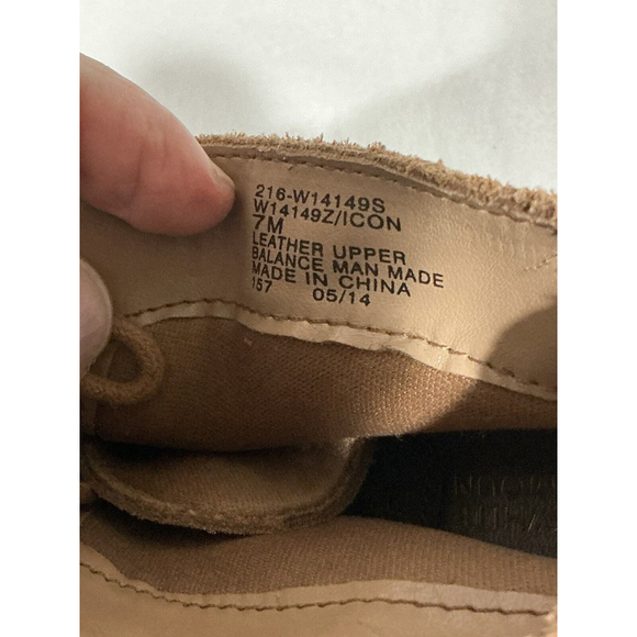 Womans White Mountain Icon Brown Suede 7m Laceup Wedge Shoe Bootie - Picture 6 of 9